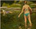 wading