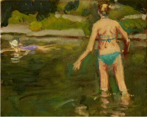 wading